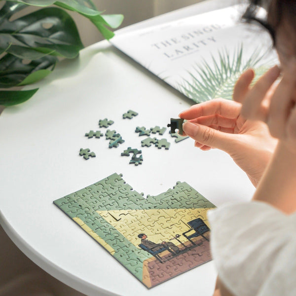 PERMA 130 PCS DESKTOP DECOR PUZZLE STILL WAITING