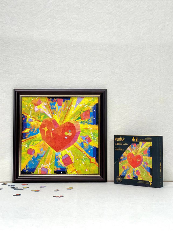 Glitter Effect Puzzle PERMA 321 PCS Special Shaped Piece Decor Puzzle 4 In 1 Set