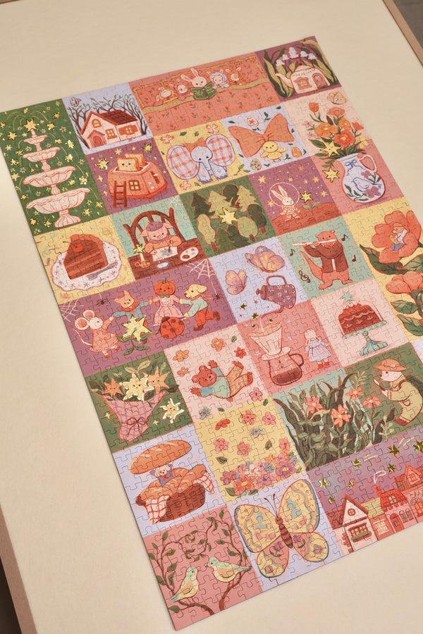 1000PCS | MY ASPIRATION: THE FAIRYTALE | GOLD FOIL DECOR PUZZLE