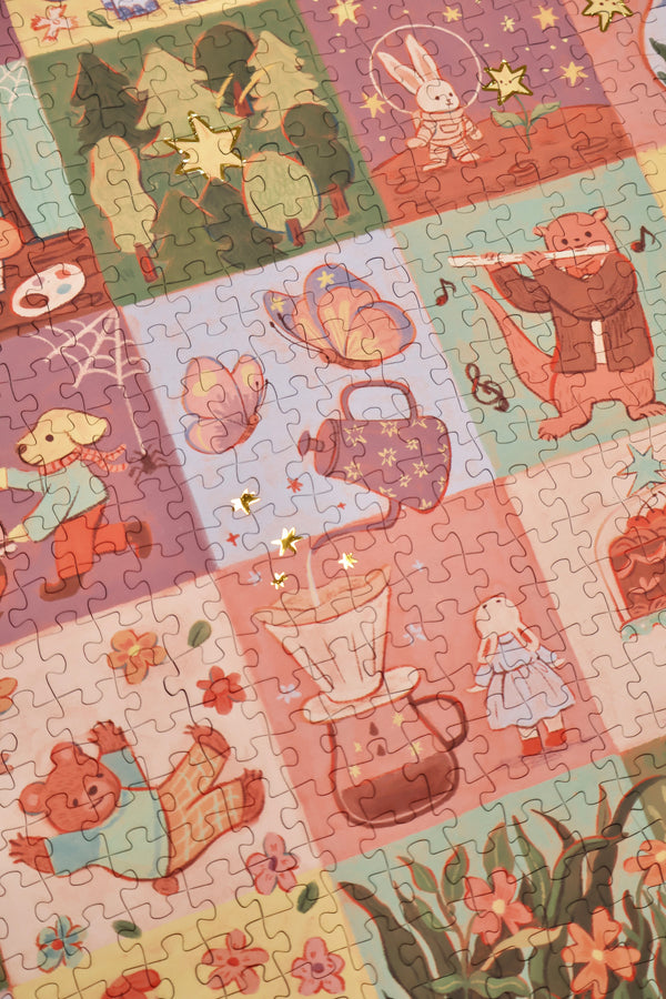 1000PCS | MY ASPIRATION: THE FAIRYTALE | GOLD FOIL DECOR PUZZLE