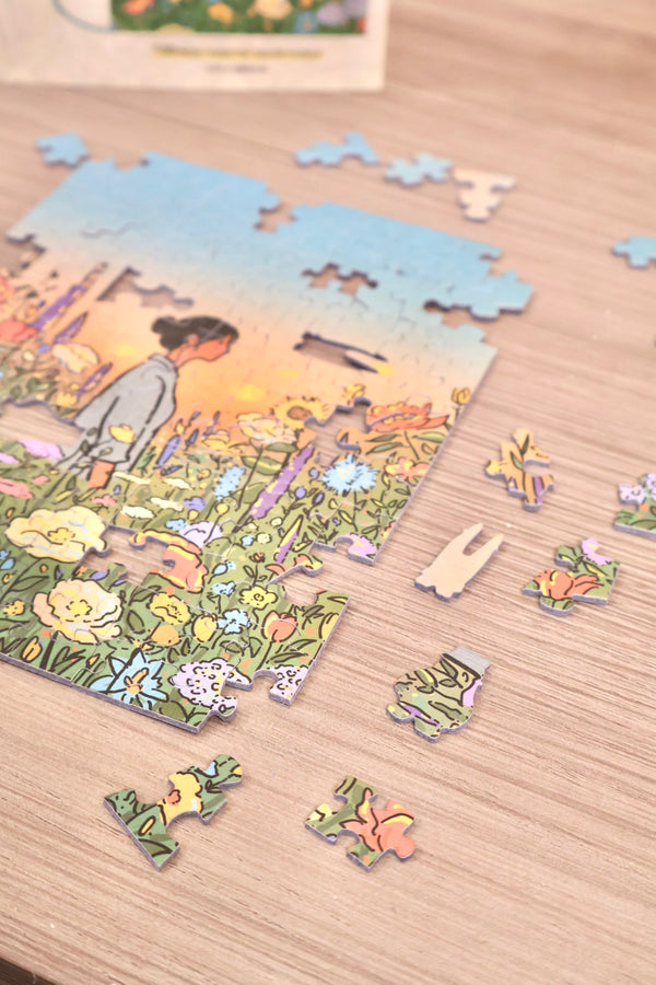 PERMA 130 PCS DESKTOP DECOR PUZZLE I JUST WANT FLOWERS