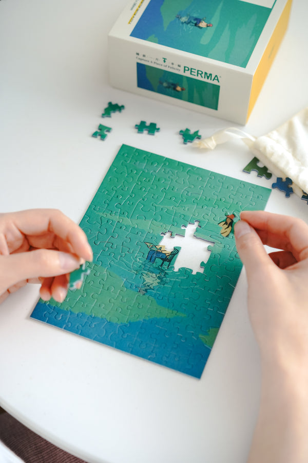 PERMA 130 PCS DESKTOP DECOR PUZZLE 4 IN 1 SET