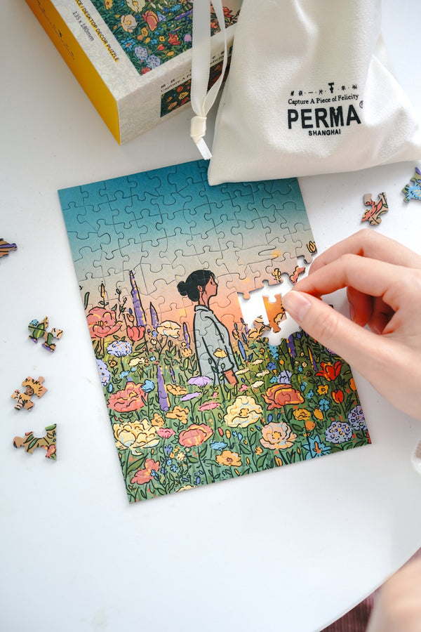 PERMA 130 PCS DESKTOP DECOR PUZZLE 4 IN 1 SET