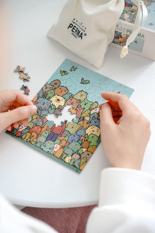 PERMA 130 PCS DESKTOP DECOR PUZZLE 4 IN 1 SET