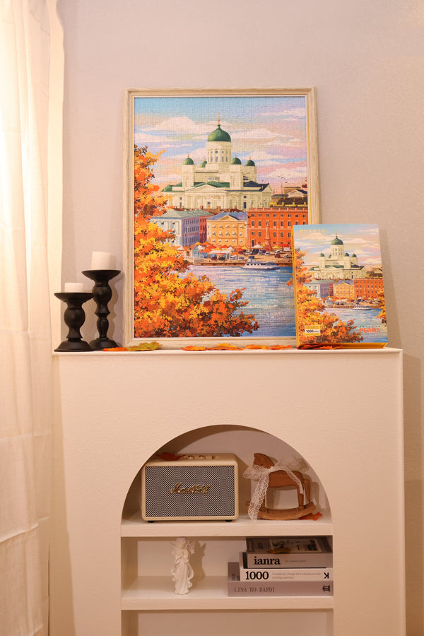 PERMA 1000 PCS DECOR PUZZLE Helsinki's Autumn Wall Art Puzzle Gift