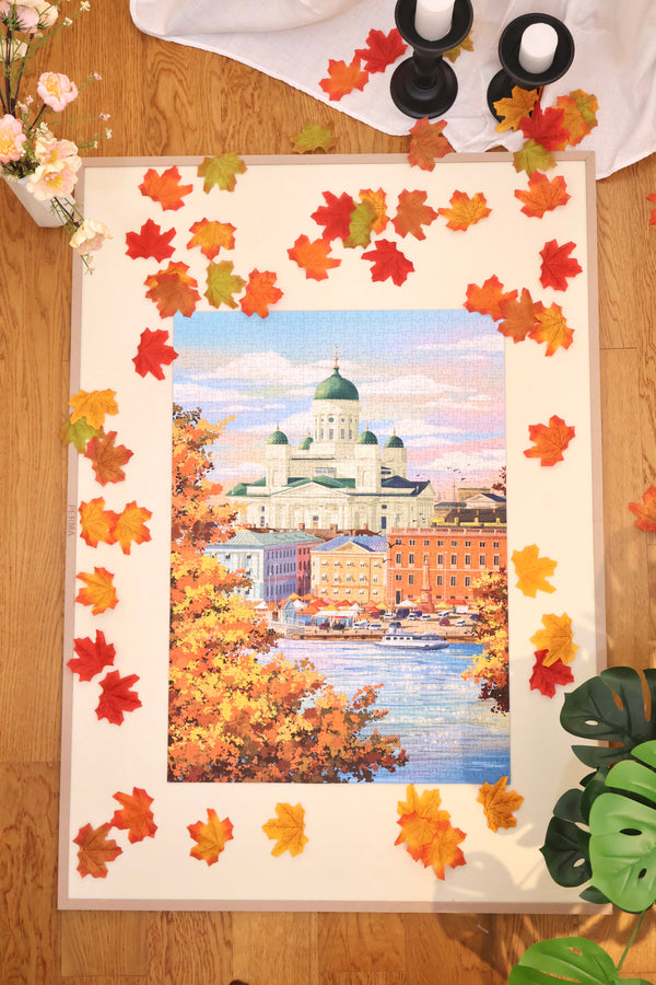 PERMA 1000 PCS DECOR PUZZLE Helsinki's Autumn Wall Art Puzzle Gift