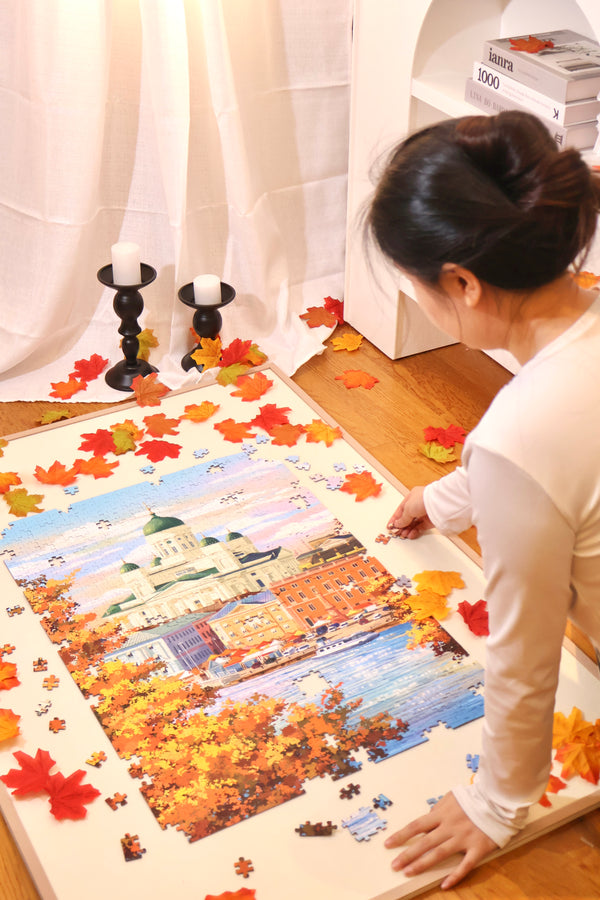 PERMA 1000 PCS DECOR PUZZLE Helsinki's Autumn Wall Art Puzzle Gift