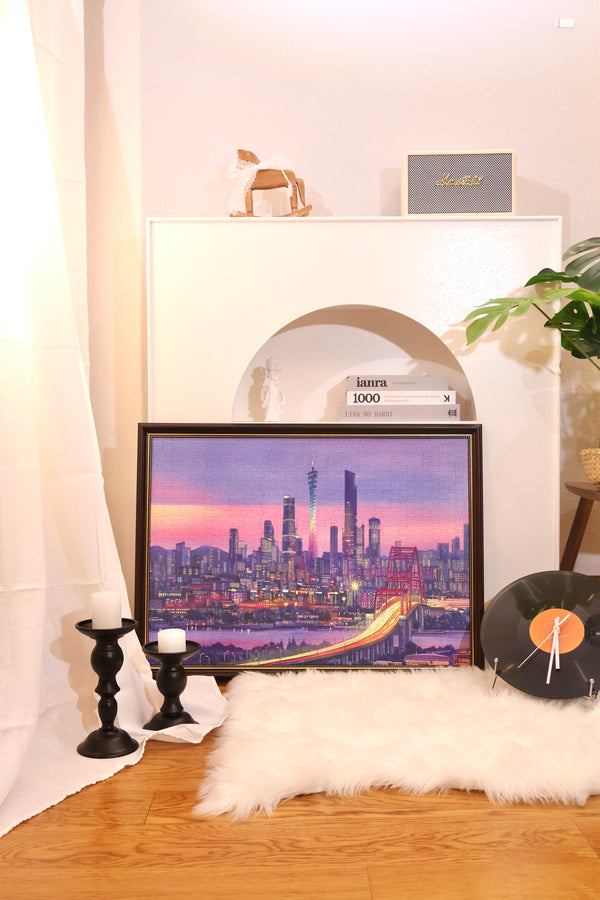 PERMA 1000 PCS Decor Puzzle Guangzhou Skyline Cityscape Jigsaw Puzzle for Adults