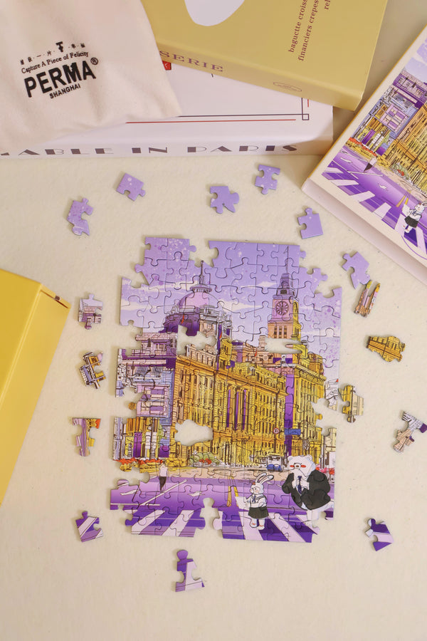 130PC Soft Touch Desktop Decor Puzzle – The Bund · International Architecture