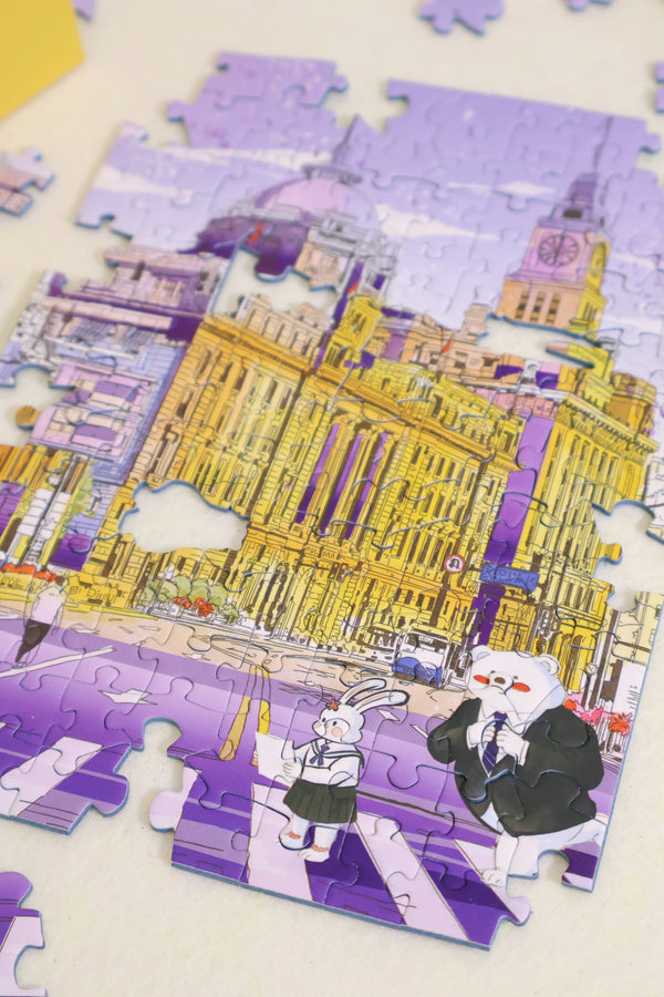 130PC Soft Touch Desktop Decor Puzzle – The Bund · International Architecture