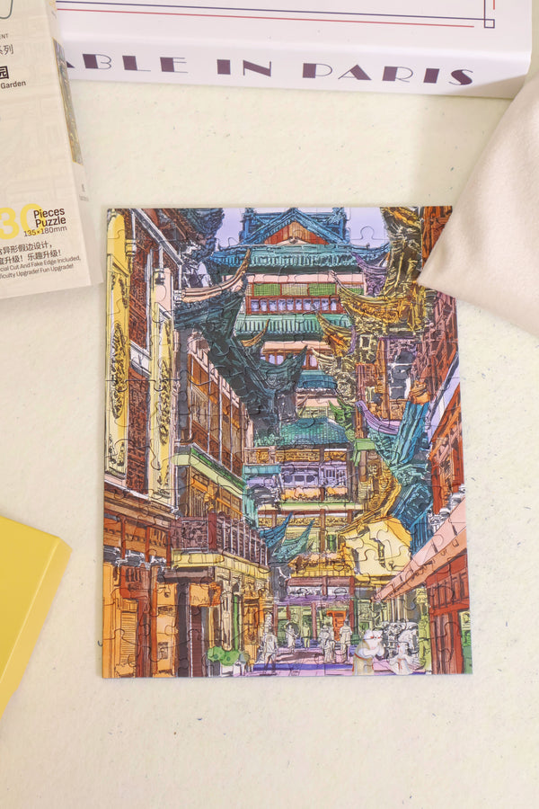 130PC Soft Touch Desktop Decor Puzzle – Yuyuan Garden