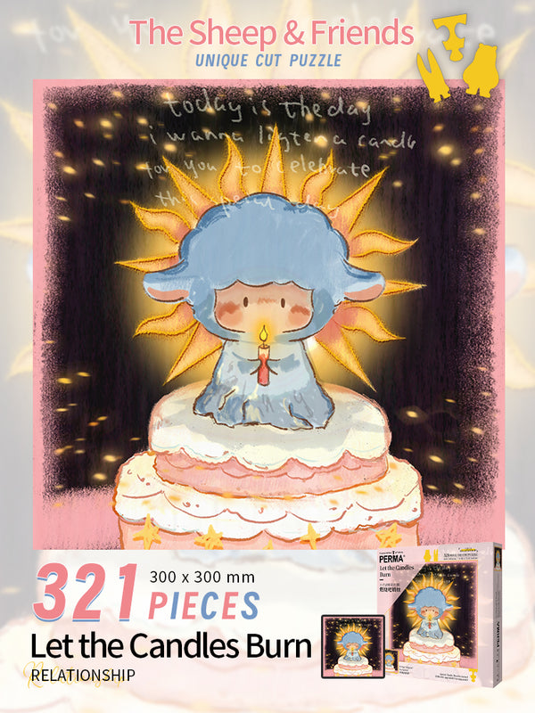 PERMA 321 PCS DESKTOP DECOR PUZZLE Let the Candle Burn