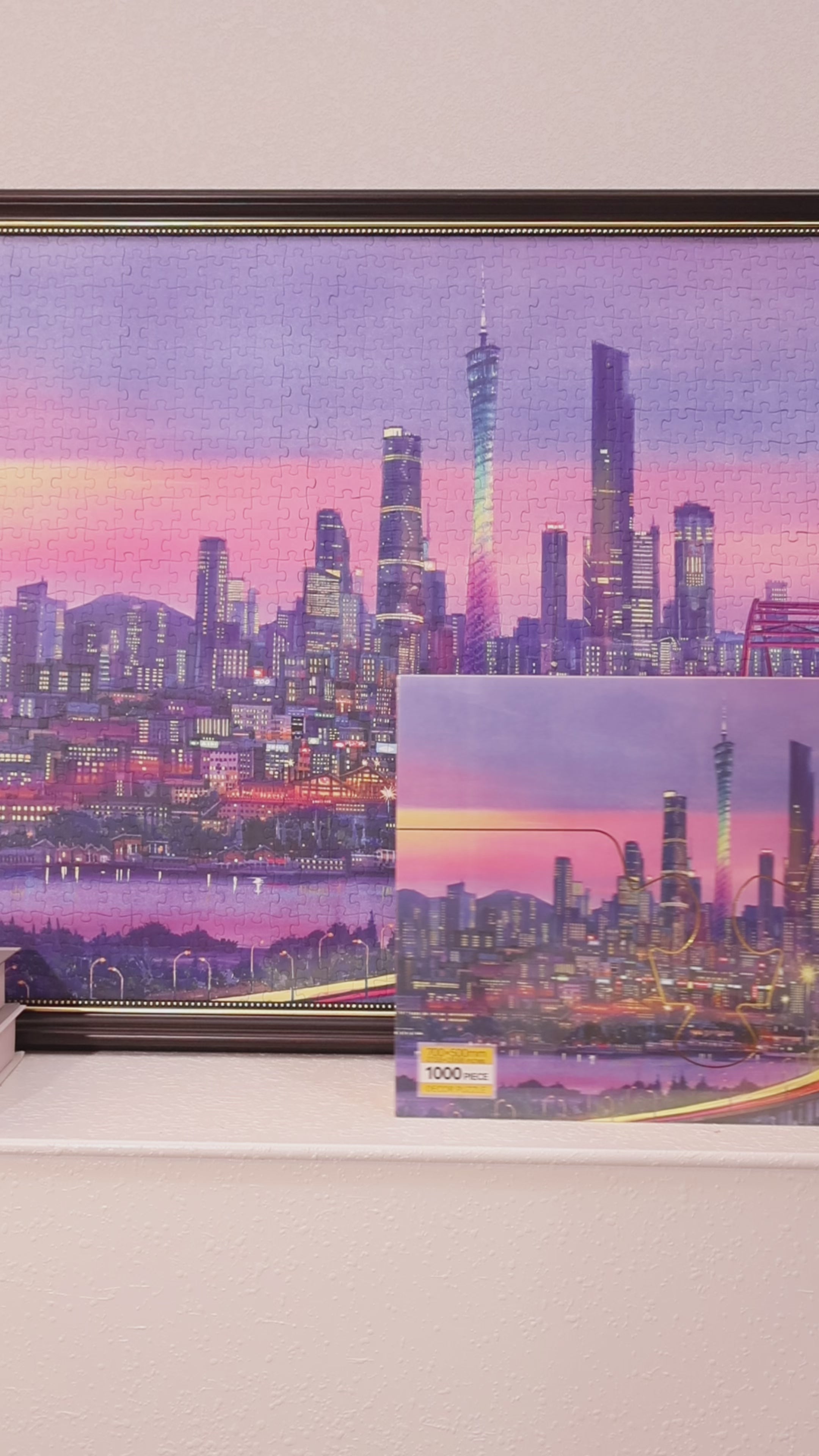 PERMA 1000 PCS Decor Puzzle Guangzhou Skyline Cityscape Jigsaw