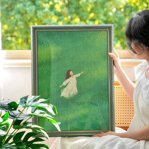 500PCS | EMERALD MEADOW SUMMER BREEZE | VELVET TOUCH DECOR PUZZLE