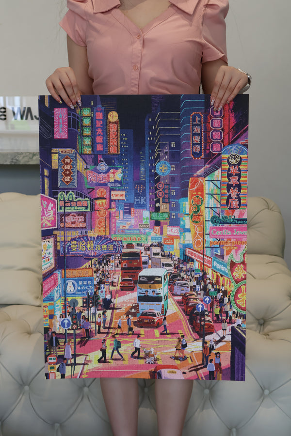 1000PCS | SALUTE! HONGKONG | VELVET TOUCH DECOR PUZZLE