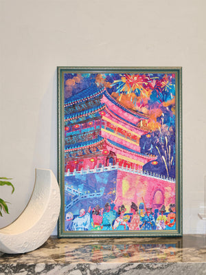 1000PCS | XI'AN THE BELL TOWER | GLOW EFFECT DECOR PUZZLE