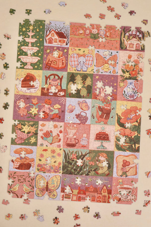 1000PCS | MY ASPIRATION: THE FAIRYTALE | GOLD FOIL DECOR PUZZLE