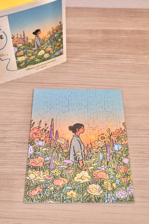 130PCS | I JUST WANT FLOWERS | VELVET TOUCH DESKTOP DECOR PUZZLE