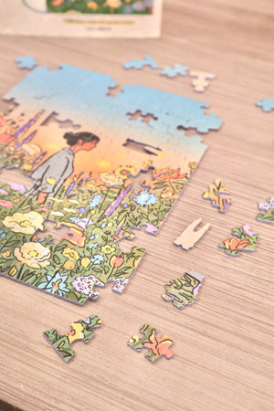 130PCS | I JUST WANT FLOWERS | VELVET TOUCH DESKTOP DECOR PUZZLE