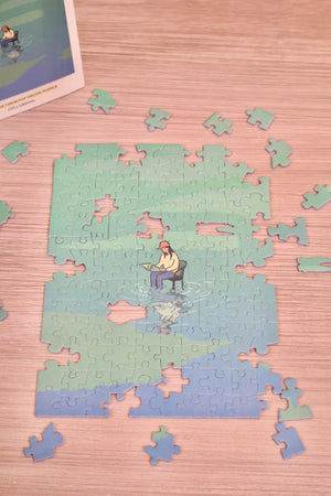 130PCS | I'M WAITING | VELVET TOUCH DECOR PUZZLE