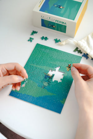 PERMA 130 PCS DESKTOP DECOR PUZZLE 4 IN 1 SET