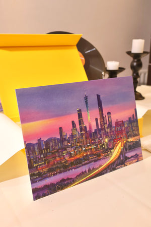 1000PCS | GUANGZHOU SKYLINE | VELVET TOUCH DECOR PUZZLE