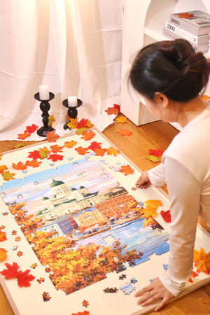 1000PCS | HELSINKI'S AUTUMN | VELVET TOUCH DECOR PUZZLE
