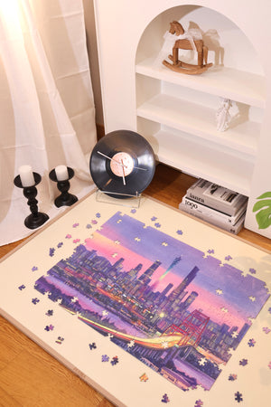 1000PCS | GUANGZHOU SKYLINE | VELVET TOUCH DECOR PUZZLE