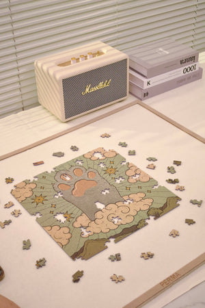321PCS | THE FUTURE IS IN YOUR PAWS | VELVETY FLOCKING FINISH DECOR PUZZLE