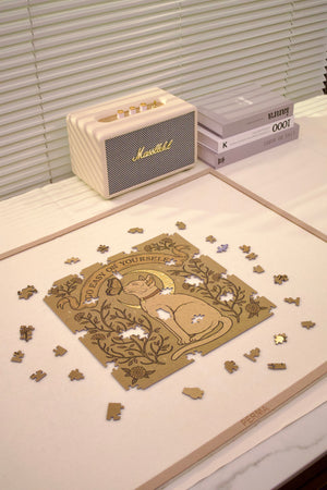 321PCS | GO EASY ON YOURSELF | GOLD FOIL DECOR PUZZLE
