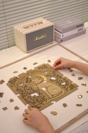 321PCS | GO EASY ON YOURSELF | GOLD FOIL DECOR PUZZLE