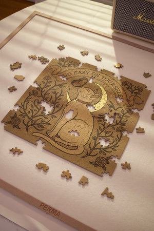 321PCS | GO EASY ON YOURSELF | GOLD FOIL DECOR PUZZLE
