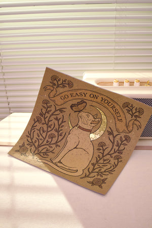 321PCS | GO EASY ON YOURSELF | GOLD FOIL DECOR PUZZLE