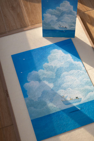 500PCS | THE DRIFTING VESSEL | UV FINISH DECOR PUZZLE