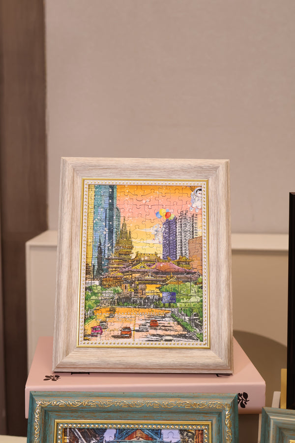 130PC Soft Touch Desktop Decor Puzzle – Jing’an Temple