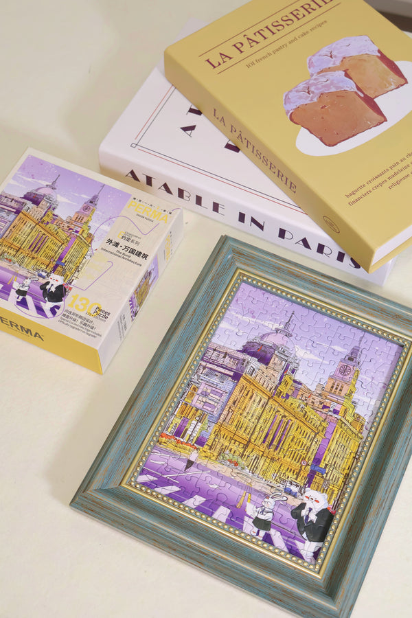 130PC Soft Touch Desktop Decor Puzzle – The Bund · International Architecture