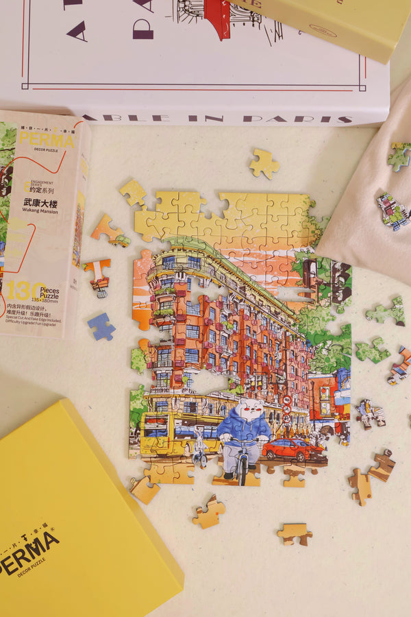 130PC Soft Touch Desktop Decor Puzzle – Wukang Mansion