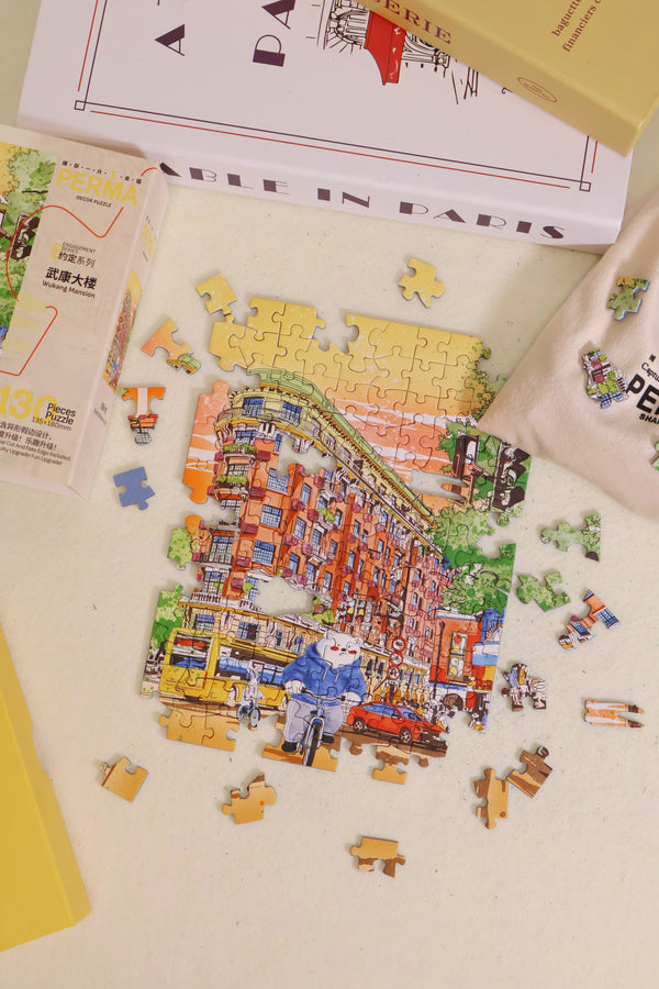 130PC Soft Touch Desktop Decor Puzzle – Wukang Mansion