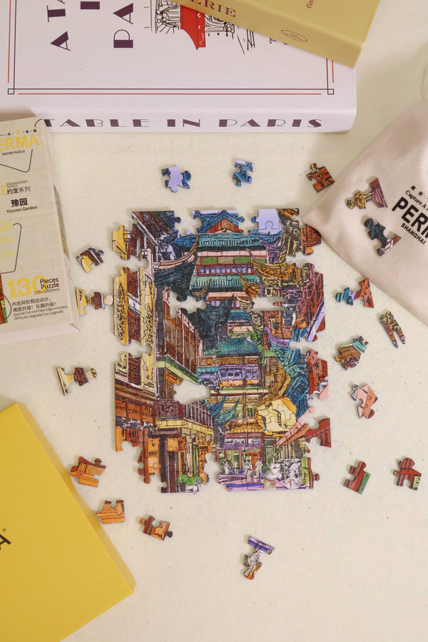 130PC Soft Touch Desktop Decor Puzzle – Yuyuan Garden