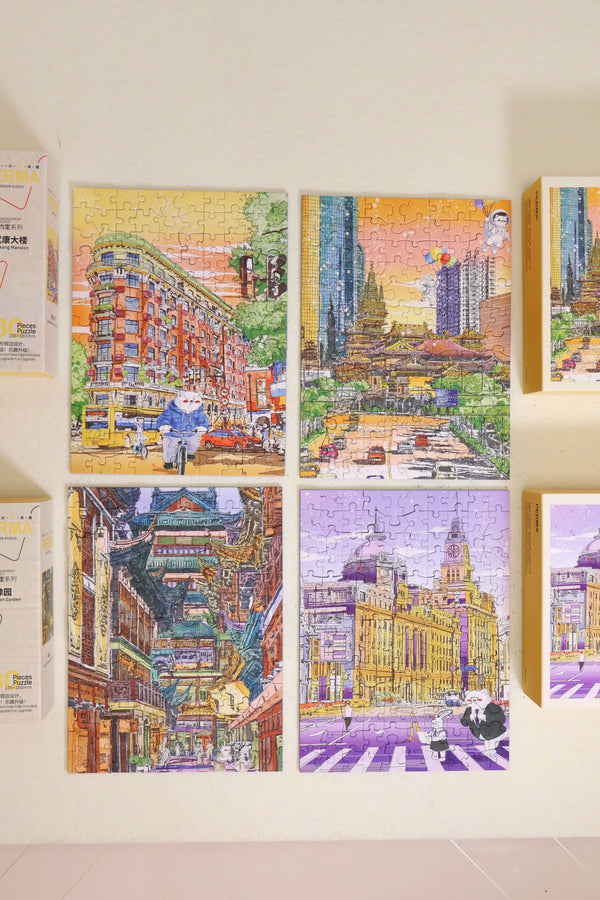 130PC Soft Touch Desktop Decor Puzzle – Wukang Mansion