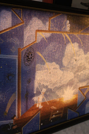 1000PCS | AN UNEXPECTED FALLING STAR | GOLD FOIL DECOR PUZZLE