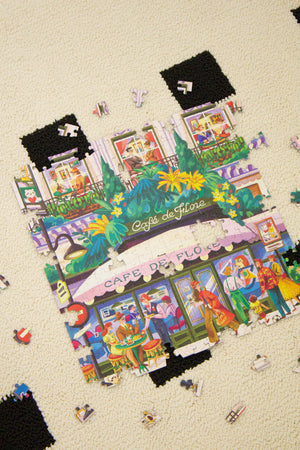 321PCS | CAFÉ DE FLORE, PARIS | GLITTER SEQUIN DECOR PUZZLE