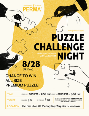 PERMA Puzzle Challenge Night with Made in 604