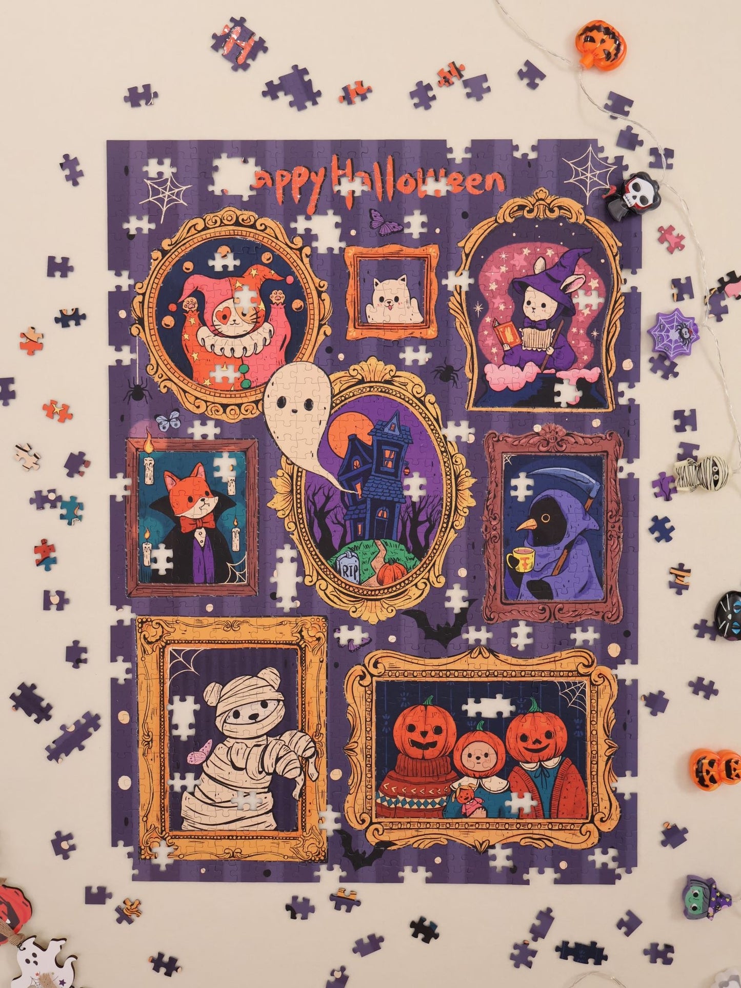 ‼️FEEL THE SPOOKY‼️Glow Effect PERMA 1000 PCS DECOR PUZZLE INSANE HALLOWEEN