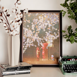 DISCONTINUED | 500PCS  THE WILD ROSE MAIDEN WHO IS POSTING A LETTER | VELVET TOUCH  DECOR PUZZLE