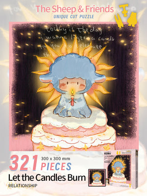 PERMA 321 PCS DESKTOP DECOR PUZZLE Let the Candle Burn