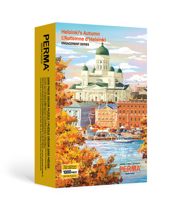 PERMA 1000 PCS DECOR PUZZLE Helsinki's Autumn Wall Art Puzzle Gift
