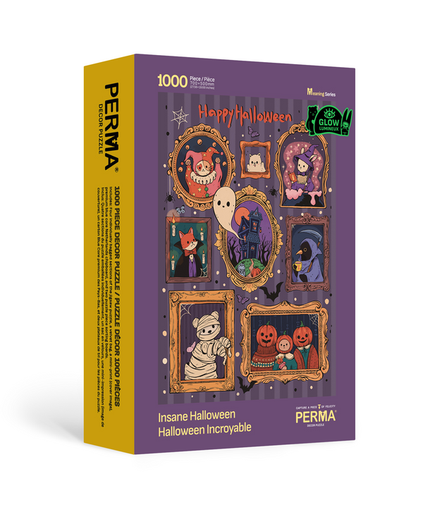 ‼️FEEL THE SPOOKY‼️Glow Effect PERMA 1000 PCS DECOR PUZZLE INSANE HALLOWEEN